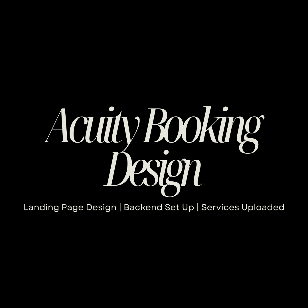 Acuity Booking Design