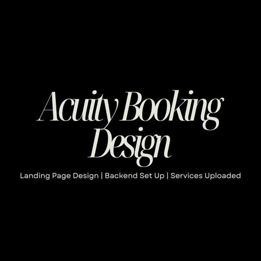 Acuity Booking Design