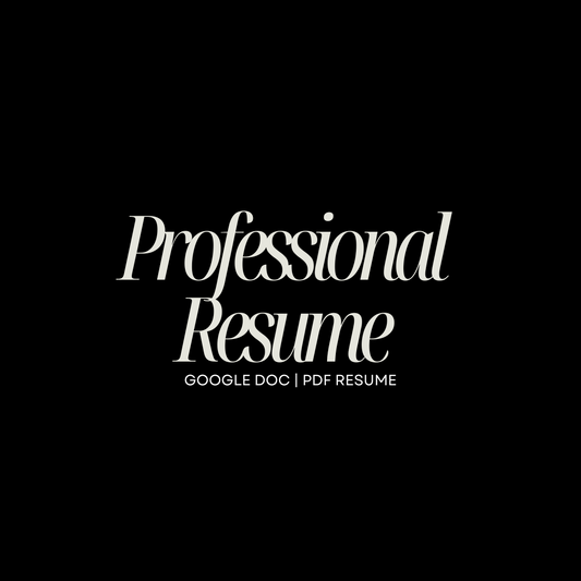 Professional Resume